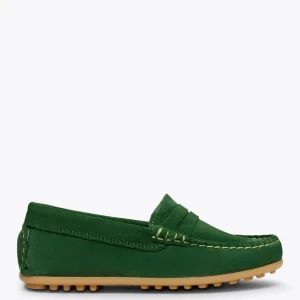 Zapato<miMaO Mocasin Mocasines Verdes Para Niños De Piel