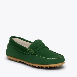 Zapato<miMaO Mocasin Mocasines Verdes Para Niños De Piel