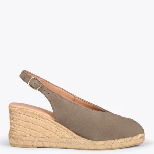 Esparto Y Alpargatas<miMaO Mojacar – Cunas De Esparto Altas De Serraje Taupe