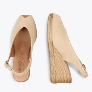 Esparto Y Alpargatas<miMaO Mojacar – Cunas De Esparto Altas De Serraje Beige