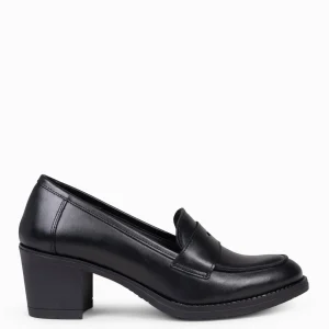 Mocasines Y Blucher<miMaO Mokka – Mocasin De Napa Con Tacón Negro