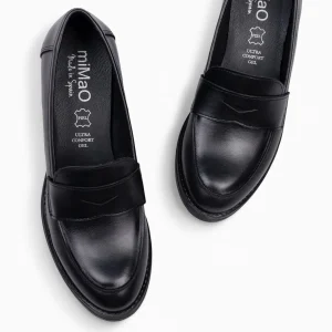 Mocasines Y Blucher<miMaO Mokka – Mocasin De Napa Con Tacón Negro