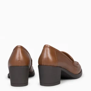 Mocasines Y Blucher<miMaO Mokka – Mocasin De Napa Con Tacón Camel