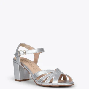 Sandalias De Tacón<miMaO Musa – Sandalias De Tacón Ancho Plata
