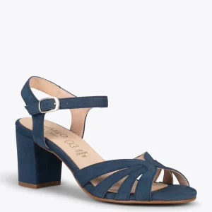 Sandalias De Tacón<miMaO Musa – Sandalias De Tacón Ancho Marino