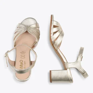 Sandalias De Tacón<miMaO Musa – Sandalias De Tacón Ancho Platino