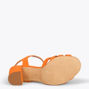 Sandalias De Tacón<miMaO Musa – Sandalias De Tacón Ancho Naranja
