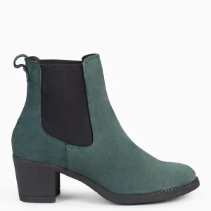 Botines De Mujer<miMaO New Chelsea - Botines De Cana Alta Con Tacón Para Mujer Verde
