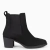 Botines De Mujer<miMaO New Chelsea - Botines De Cana Alta Con Tacón Para Mujer Negro