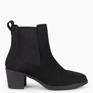 Botines De Mujer<miMaO New Chelsea - Botines De Cana Alta Con Tacón Para Mujer Negro