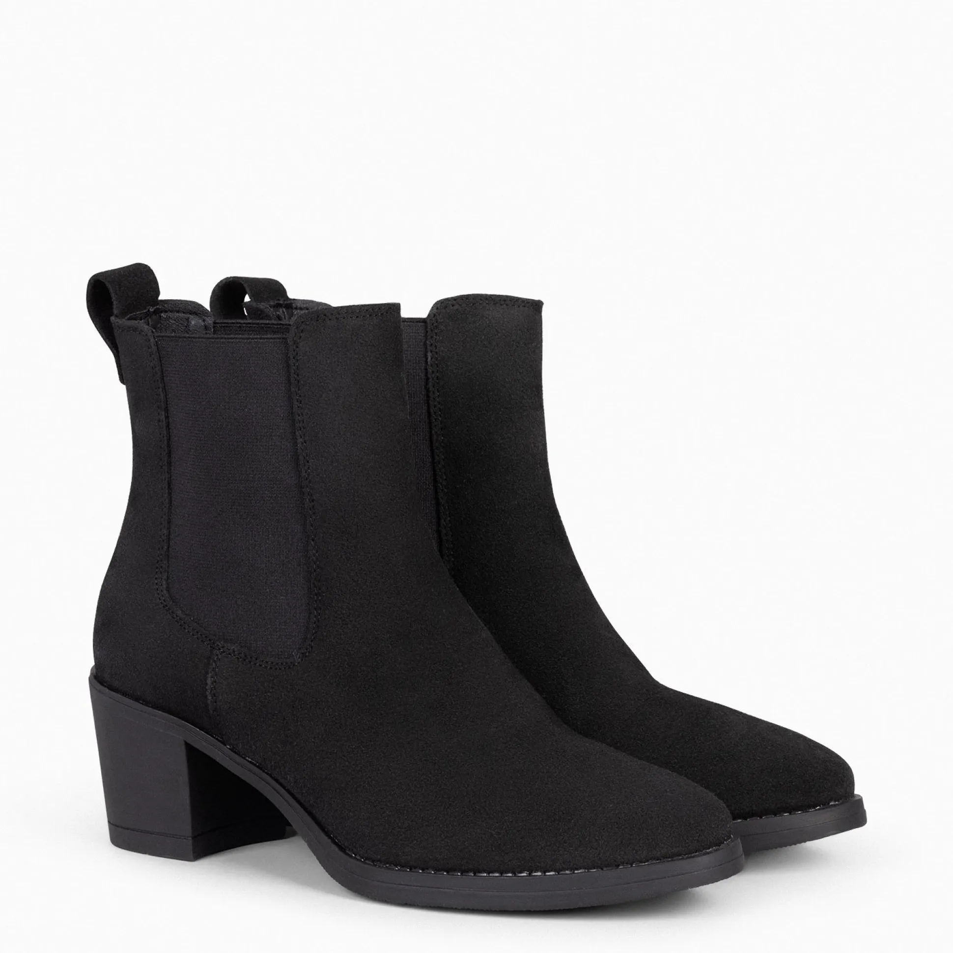 new_chelsea__botines_de_c_1-4.webp Botines De Mujer<miMaO New Chelsea - Botines De Cana Alta Con Tacón Para Mujer Negro