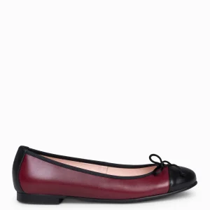 Mocasines Y Blucher<miMaO Nicolle – Bailarina Plana Con Puntera Burdeos