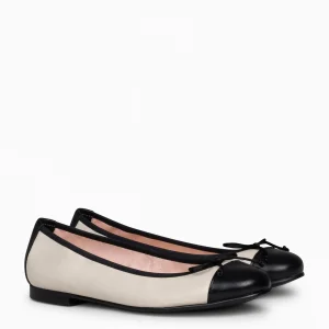 Mocasines Y Blucher<miMaO Nicolle – Bailarina Plana Con Puntera Beige