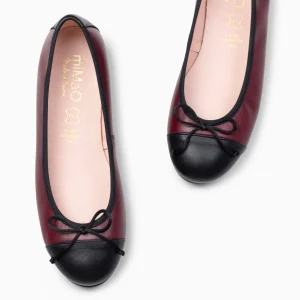 Mocasines Y Blucher<miMaO Nicolle – Bailarina Plana Con Puntera Burdeos