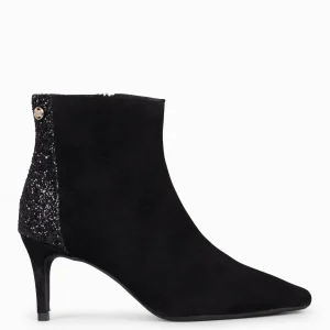 Botines De Mujer<miMaO Nuit - Botin Con Tacón Fino Negro Glitter