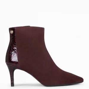 Botines De Mujer<miMaO Nuit - Botin Con Tacón Fino Burdeos