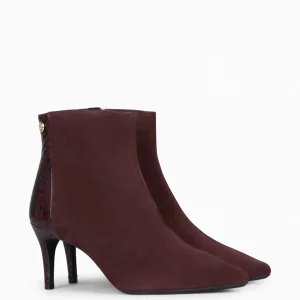 Botines De Mujer<miMaO Nuit - Botin Con Tacón Fino Burdeos