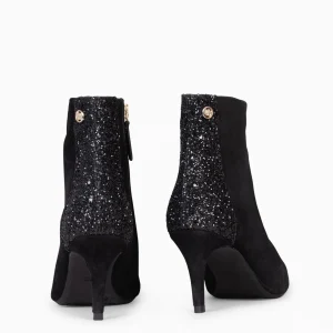 Botines De Mujer<miMaO Nuit - Botin Con Tacón Fino Negro Glitter