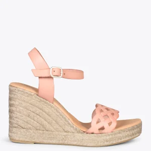 Esparto Y Alpargatas<miMaO Oasis – Cunas De Esparto Tostado Con Trenza Nude