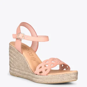 Esparto Y Alpargatas<miMaO Oasis – Cunas De Esparto Tostado Con Trenza Nude
