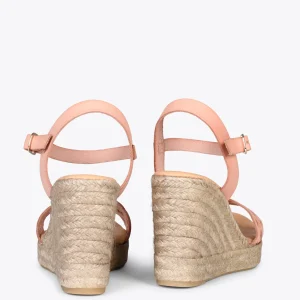 Esparto Y Alpargatas<miMaO Oasis – Cunas De Esparto Tostado Con Trenza Nude