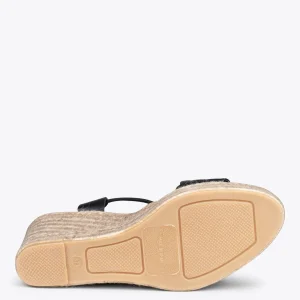 Esparto Y Alpargatas<miMaO Oasis – Cunas De Esparto Tostado Con Trenza Negro