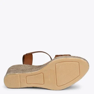 Esparto Y Alpargatas<miMaO Oasis – Cunas De Esparto Tostado Con Trenza Marron