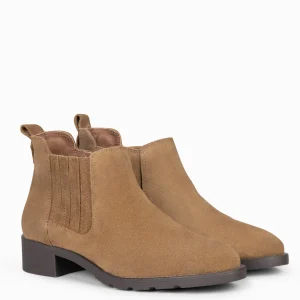 Botines De Mujer<miMaO Ohio - Botines Bajos Para Mujer En Color Camel
