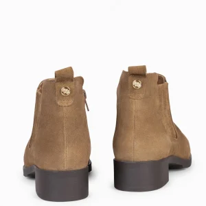 Botines De Mujer<miMaO Ohio - Botines Bajos Para Mujer En Color Camel