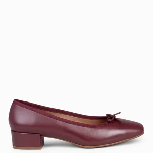 Mocasines Y Blucher<miMaO Opera – Bailarinas Con Tacón Burdeos