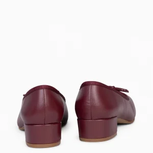 Mocasines Y Blucher<miMaO Opera – Bailarinas Con Tacón Burdeos