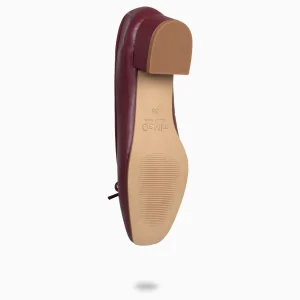 Mocasines Y Blucher<miMaO Opera – Bailarinas Con Tacón Burdeos