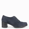 Mocasines Y Blucher<miMaO Oxford – Blucher De Mujer Con Tacón Marino