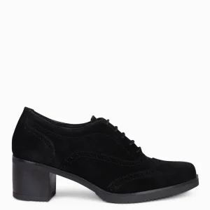 Mocasines Y Blucher<miMaO Oxford – Blucher De Mujer Con Tacón Negro