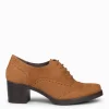 Mocasines Y Blucher<miMaO Oxford – Blucher De Mujer Con Tacón Camel