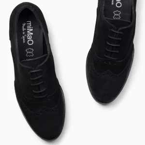 Mocasines Y Blucher<miMaO Oxford – Blucher De Mujer Con Tacón Negro