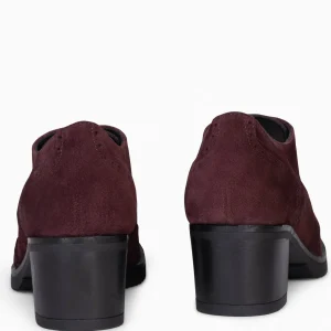Mocasines Y Blucher<miMaO Oxford – Blucher De Mujer Con Tacón Burdeos
