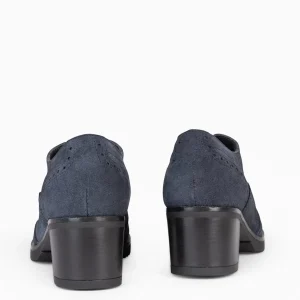 Mocasines Y Blucher<miMaO Oxford – Blucher De Mujer Con Tacón Marino