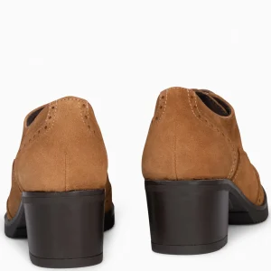 Mocasines Y Blucher<miMaO Oxford – Blucher De Mujer Con Tacón Camel