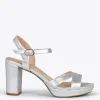 Sandalias De Tacón<miMaO Paris – Sandalias De Fiesta Con Tacón Alto Y Plataforma Plata