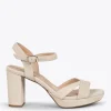 Sandalias De Tacón<miMaO Paris – Sandalias De Fiesta Con Tacón Alto Y Plataforma Beige