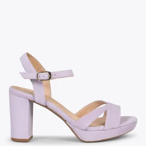 Sandalias De Tacón<miMaO Paris – Sandalias De Fiesta Con Tacón Alto Y Plataforma Lila
