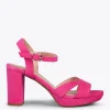 Sandalias De Tacón<miMaO Paris – Sandalias De Fiesta Con Tacón Alto Y Plataforma Fucsia