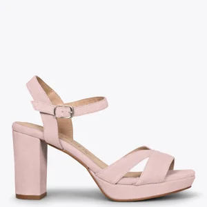 Sandalias De Tacón<miMaO Paris – Sandalias De Fiesta Con Tacón Alto Y Plataforma Rosa