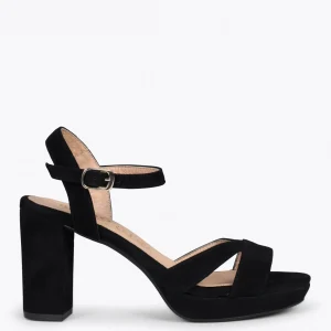 Sandalias De Tacón<miMaO Paris – Sandalias De Fiesta Con Tacón Alto Y Plataforma Negro