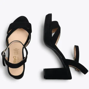 Sandalias De Tacón<miMaO Paris – Sandalias De Fiesta Con Tacón Alto Y Plataforma Negro