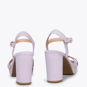 Sandalias De Tacón<miMaO Paris – Sandalias De Fiesta Con Tacón Alto Y Plataforma Lila