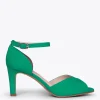 Sandalias De Tacón<miMaO Petalo – Sandalias De Tacón Alto Elegantes Verde