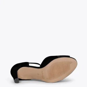 Sandalias De Tacón<miMaO Petalo – Sandalias De Tacón Alto Elegantes Negro