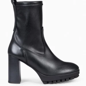 Botines De Mujer<miMaO Phoenix - Botin Alto Stretch Negro